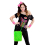 Sac à main vert fluo en peluche pour Adulte