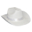 Chapeau de cowboy blanc pour adulte