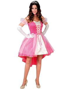 Robe de princesse rose pour femme haute qualité