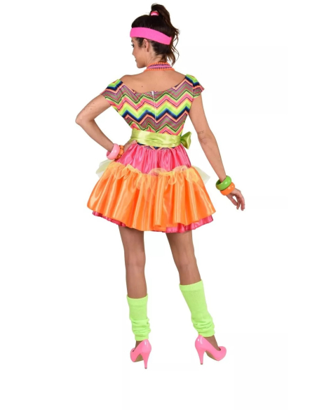 Déguisement années 80 femme fluo du S au XXL