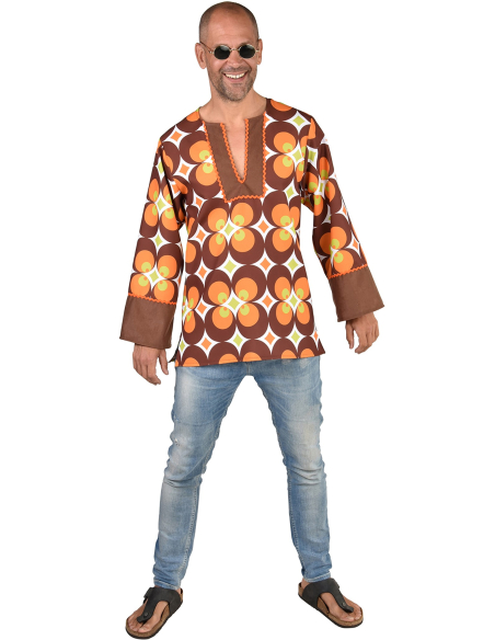 Tunique Vintage Années 60 pour Homme - Style Rétro et Élégance Intemporelle