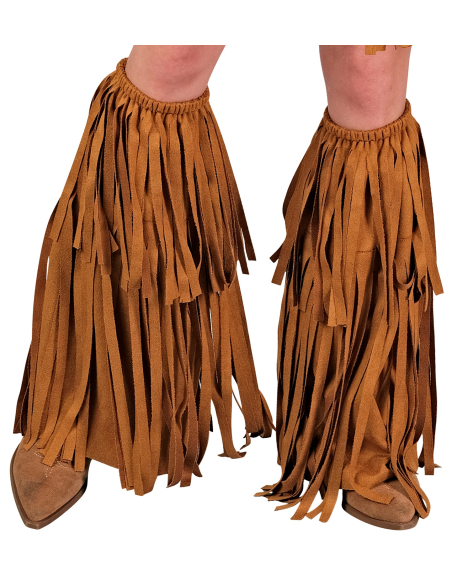 Surbottes à franges aspect daim style hippie ou indienne