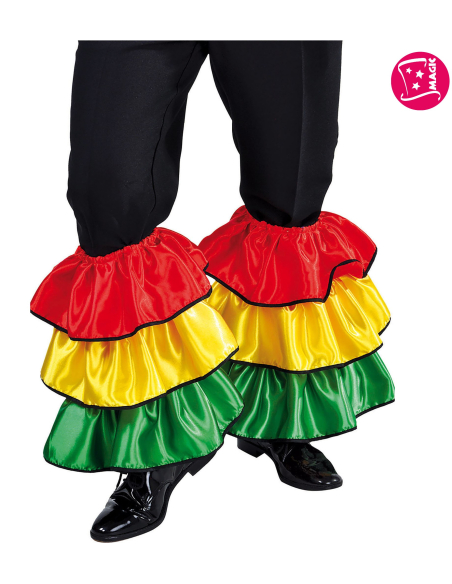Jambière a volants pour danseur Brésilien