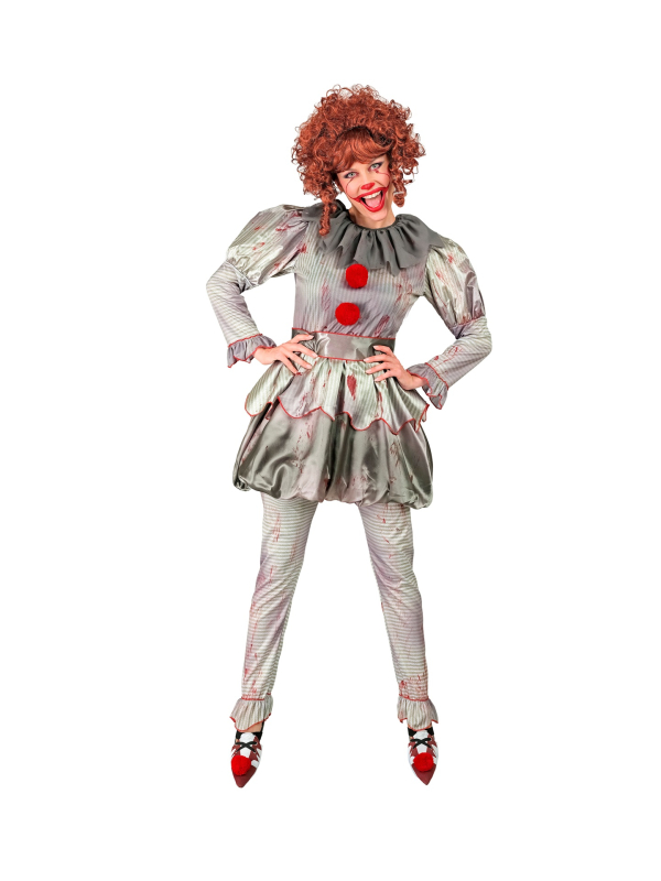 Déguisement clown vintage halloween femme