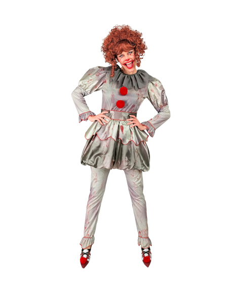 Déguisement clown vintage halloween femme