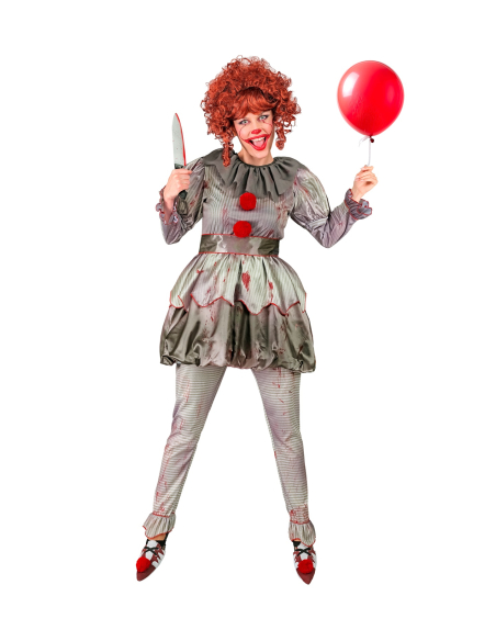 Déguisement clown vintage halloween femme