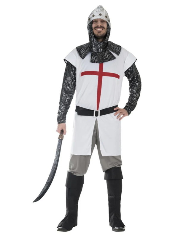 Déguisement de chevalier pour homme avec sur-bottes