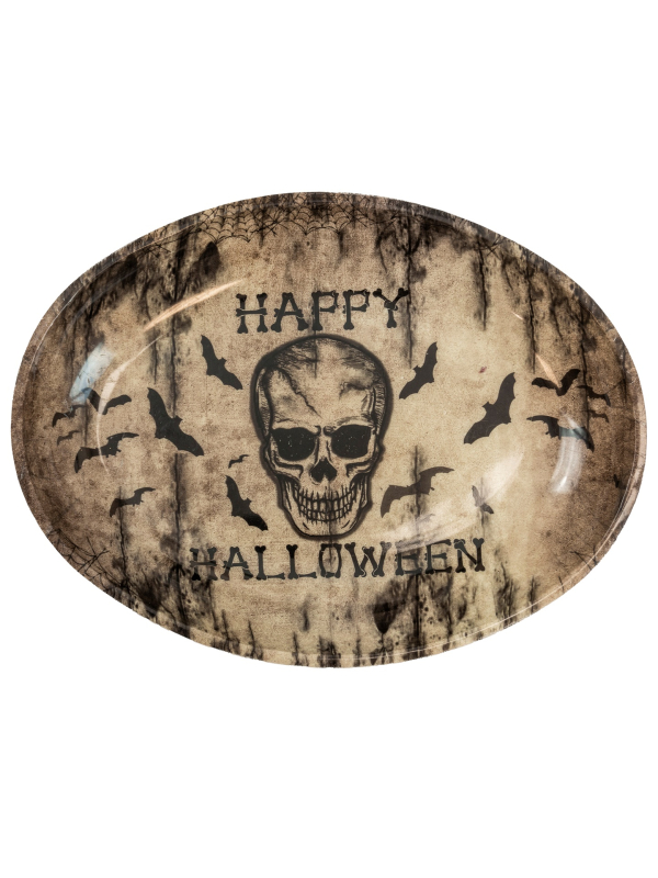 Plateau de service table halloween ovale 40 x 30,5 cm