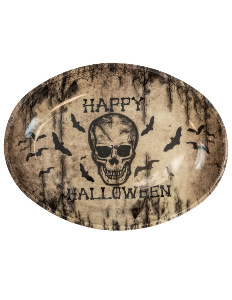 Plateau de service table halloween ovale 40 x 30,5 cm