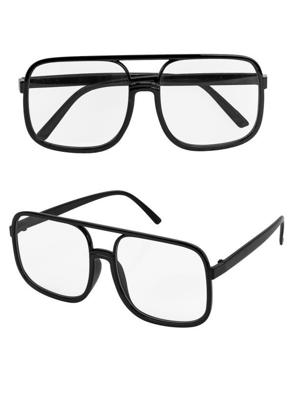 Lunettes de déguisement style années 90 noir