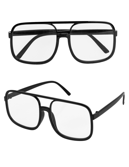 Lunettes de déguisement style années 90 noir