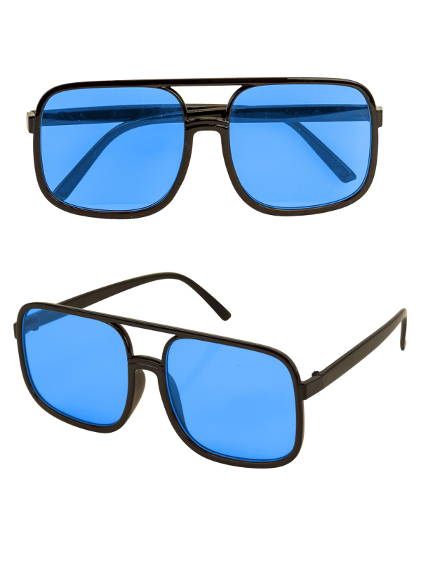 Lunettes de déguisement style années 90 - bleu