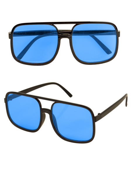 Lunettes de déguisement style années 90 - bleu