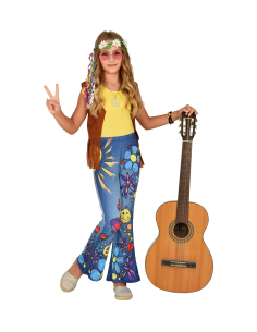 Pantalon Années 60 - Hippie et Reggae Fille du 5 au 13 ans 2