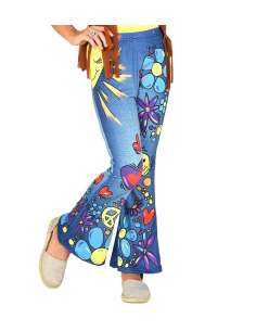 Pantalon Années 60 - Hippie et Reggae Fille du 5 au 13 ans