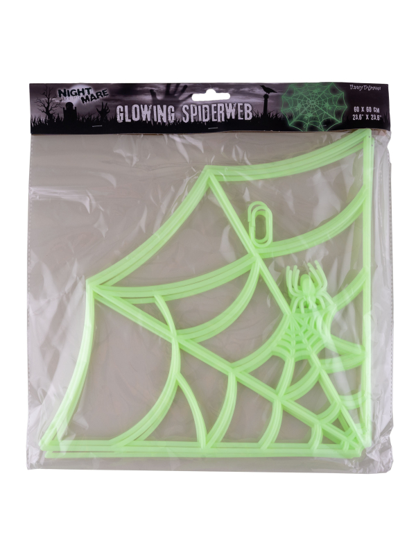 Toile d'araignée Gid Lumineuse 60 x 60 cm - Halloween