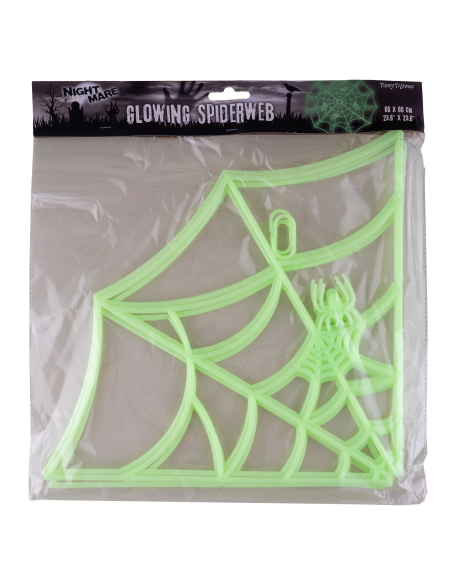 Toile d'araignée Gid Lumineuse 60 x 60 cm - Halloween