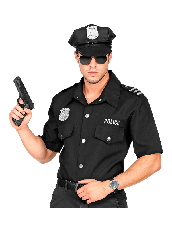 Chemise de policier pour homme, un déguisement réaliste