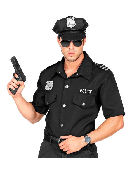 Chemise de policier pour homme, un déguisement réaliste