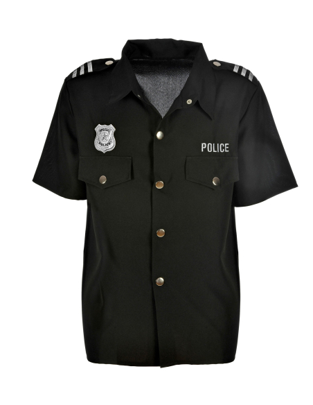 Chemise de policier pour homme, un déguisement réaliste