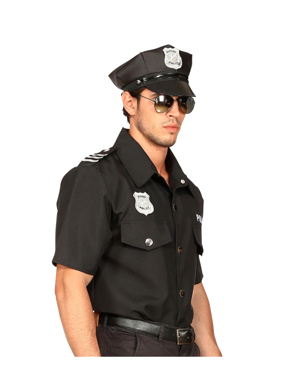 Chemise de policier pour homme, un déguisement réaliste