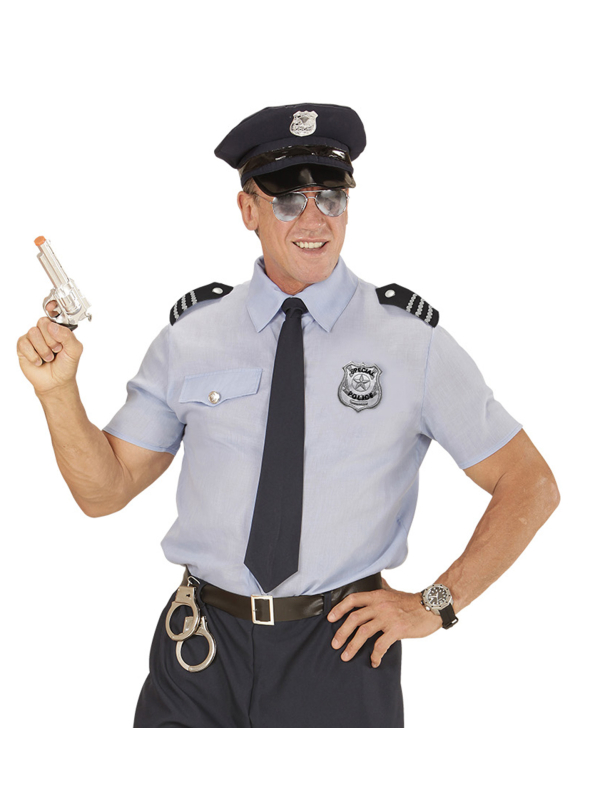 Set police avec lunettes, épaulettes, badge
