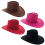Chapeau cowboy enfant aspect daim - 4 couleurs au choix