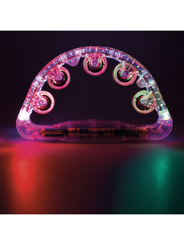 Tambourin lumineux - Change de couleurs rouge