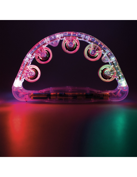 Tambourin lumineux - Change de couleurs rouge