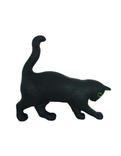 Chat noir 39 cm, déco murale Halloween