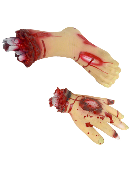 Membres humains en latex : Décoration cadavre Halloween