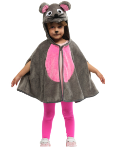 Déguisement de Souris Enfant 2-3 Ans - Carnaval | Cape Douce avec Capuche