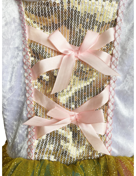 Déguisement de licorne fille avec robe lumineuse du 3 au 10 ans