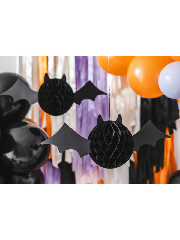 Décoration halloween de Chauve-souris noir, 45x17 cm