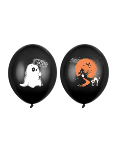 Ballons Halloween Fantômes et Château Hanté - 30 cm | Déguiz-Fêtes 2