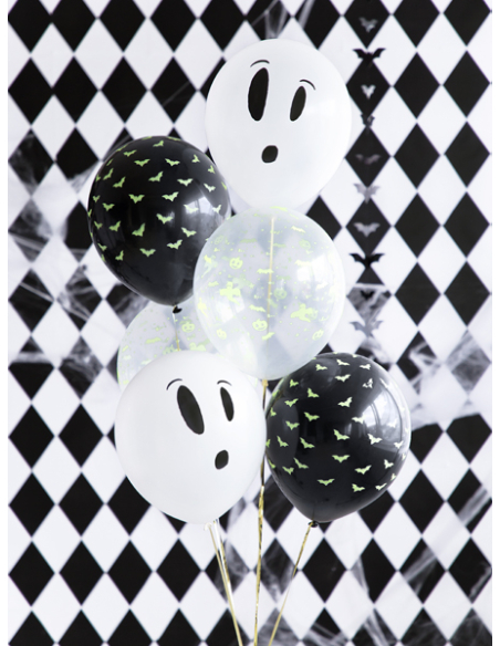 Ballons Halloween phosphorescent 27cm