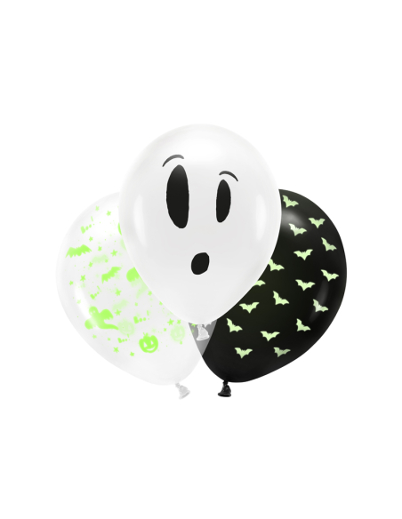 Ballons Halloween phosphorescent 27cm