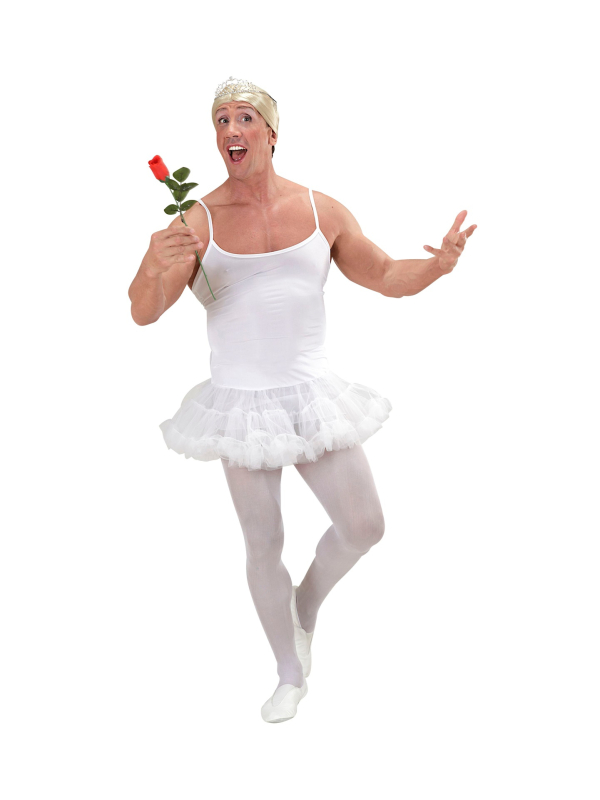 Déguisement humour homme, danseuse classique (rose ou blanc)