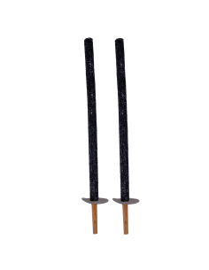 2 Torches en cire 73 cm - 60 mn durée d'éclairage