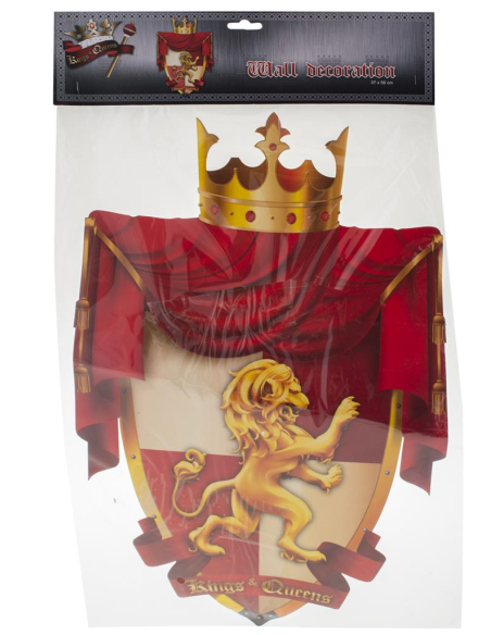 Décoration murale de Blason royal pour fête médiévale