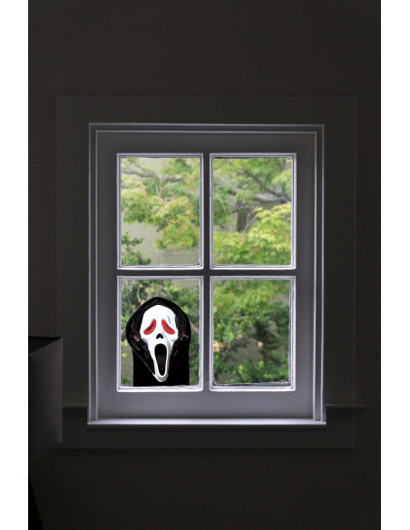 Décoration Halloween lumineuse de fenêtre Ghost Face®