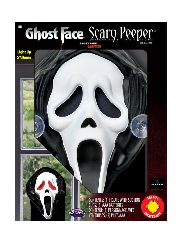 Décoration Halloween lumineuse de fenêtre Ghost Face®