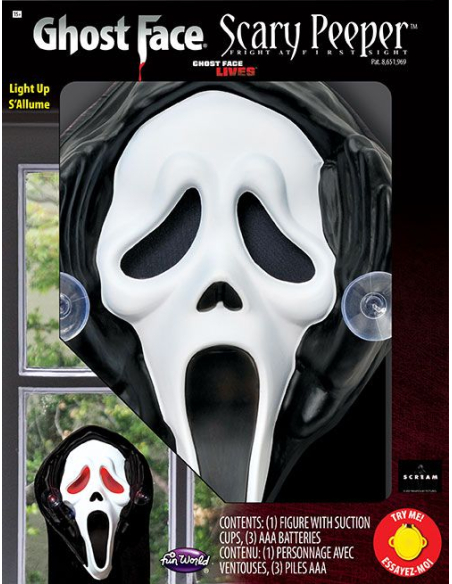 Décoration Halloween lumineuse de fenêtre Ghost Face®