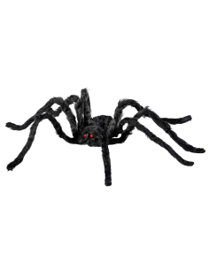 Araignée Velue Géante Modulable 75 cm Noire – Décoration Halloween Effrayante 2