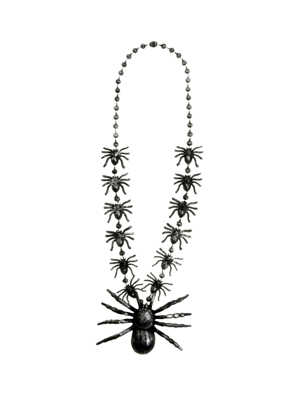 Collier Araignées 40 cm – Bijou Effrayant pour Halloween