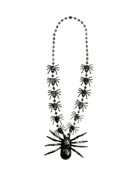 Collier Araignées 40 cm – Bijou Effrayant pour Halloween