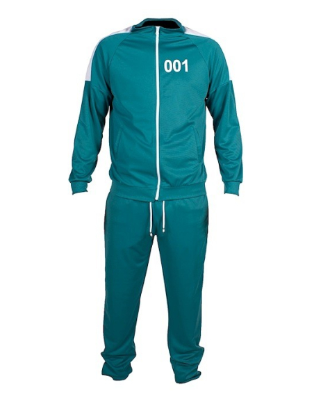 Déguisement Squid Game Vert Adulte - Tailles S à XXXL : Le Costume Parfait pour Halloween et Soirées à Thème