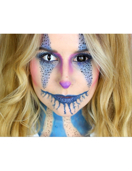 Lentilles de Contact Noires Halloween – Effet Sclera 17 mm