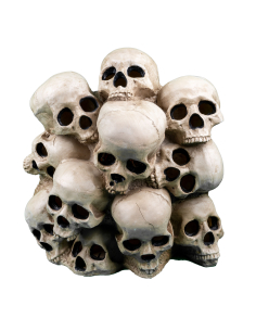 Tour de Crânes 41 cm - Décoration Halloween Animée avec Son et Lumière 2