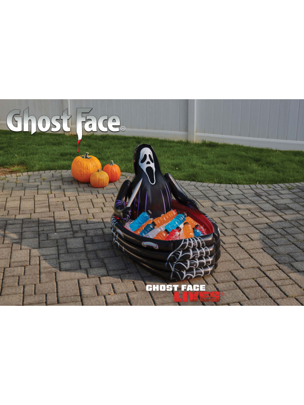 Glacière Gonflable Cercueil Ghost Face® - Accessoire Halloween Pratique